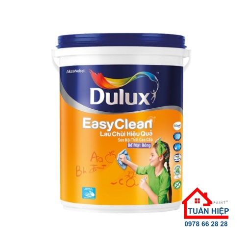 Sơn nước nội thất cao cấp Dulux Easyclean lau chùi hiệu quả bề mặt bóng - A991B