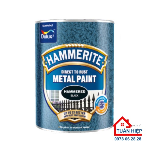 Sơn kim loại Hammerite Direct To Rust bề mặt vân NR7-HA